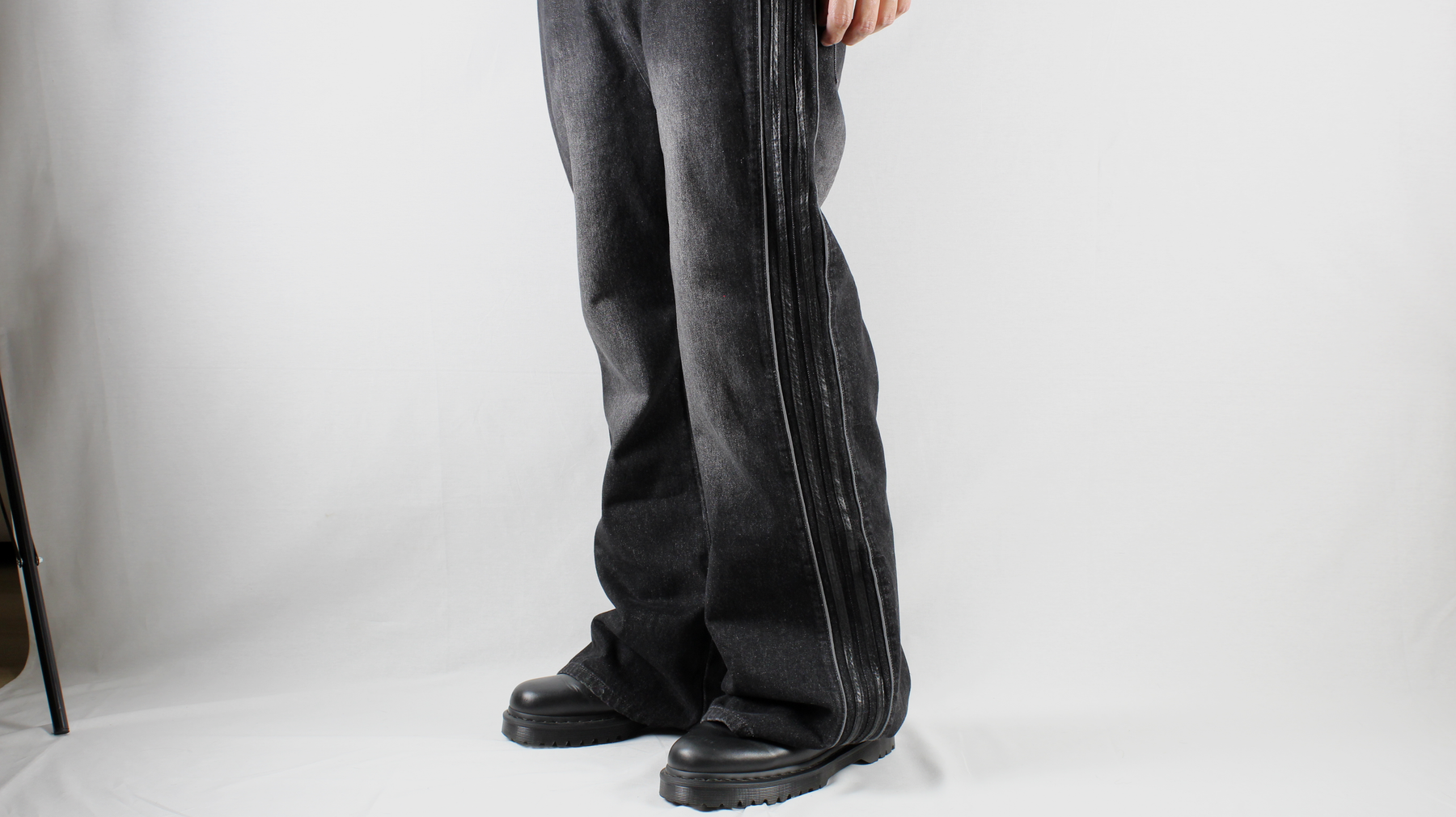 Dark Road Flared Denim